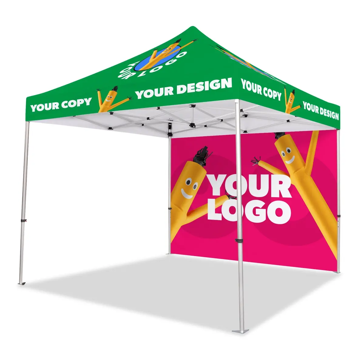 10X10 Custom Canopy Tent W/ Back Wall 1