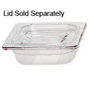 Rubbermaid 1/4 Size, Cold Food Pan, 2½" Clear 1