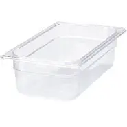 Rubbermaid 1/3 Size, Cold Food Pan, Clear 1