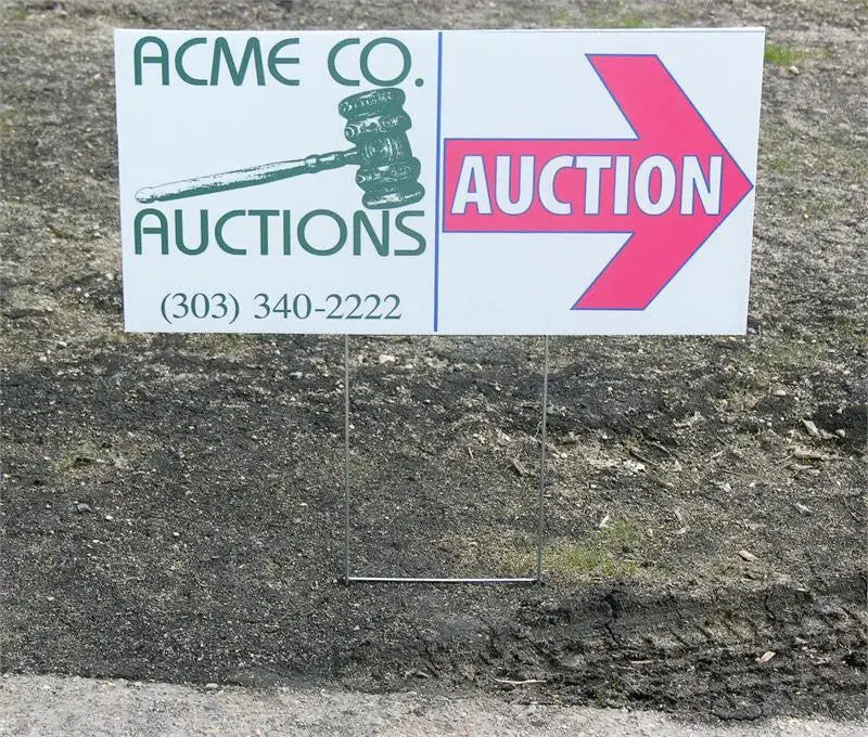 1-Sided 12" X 24" Full Color Sign 1