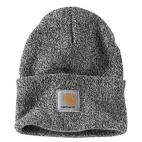 A18 Knit Cuffed Beanie - Black / White 1