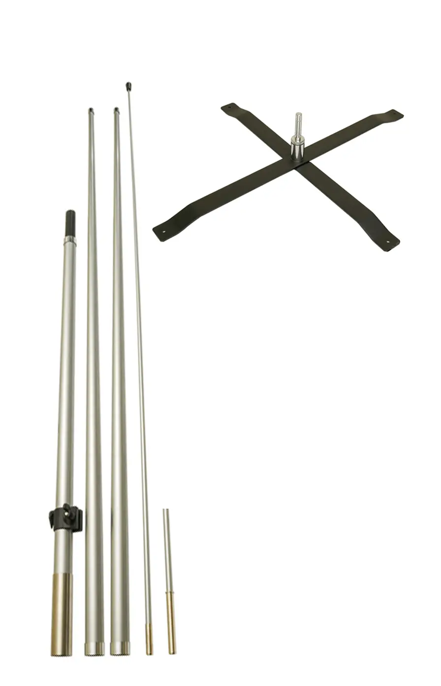 12Ft Feather Flag Pole Set & X-Stand Set 1