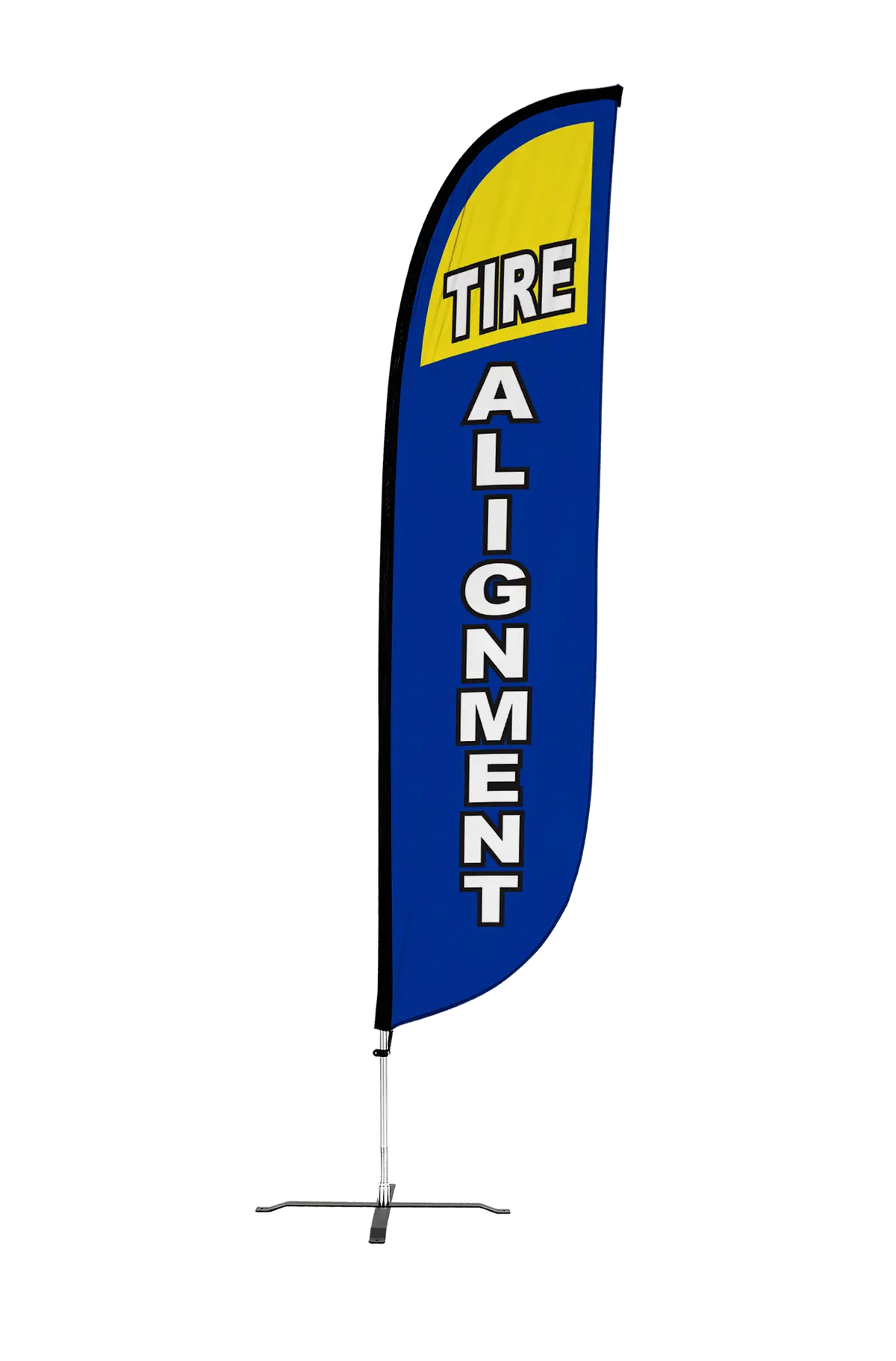 Tire Alignment Feather Flag Blue 1