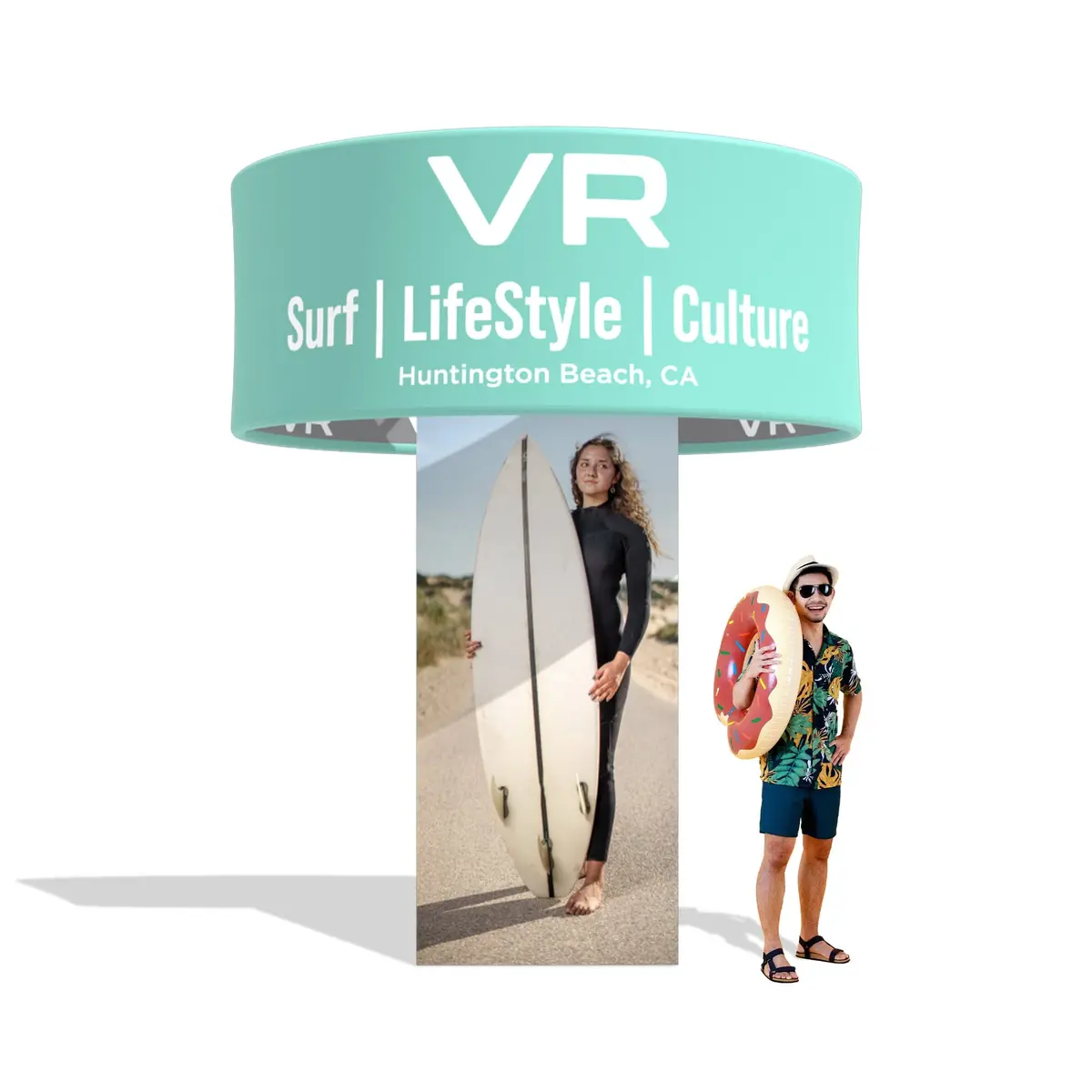 12Ft Trade Show Tower Fastzip™ 1