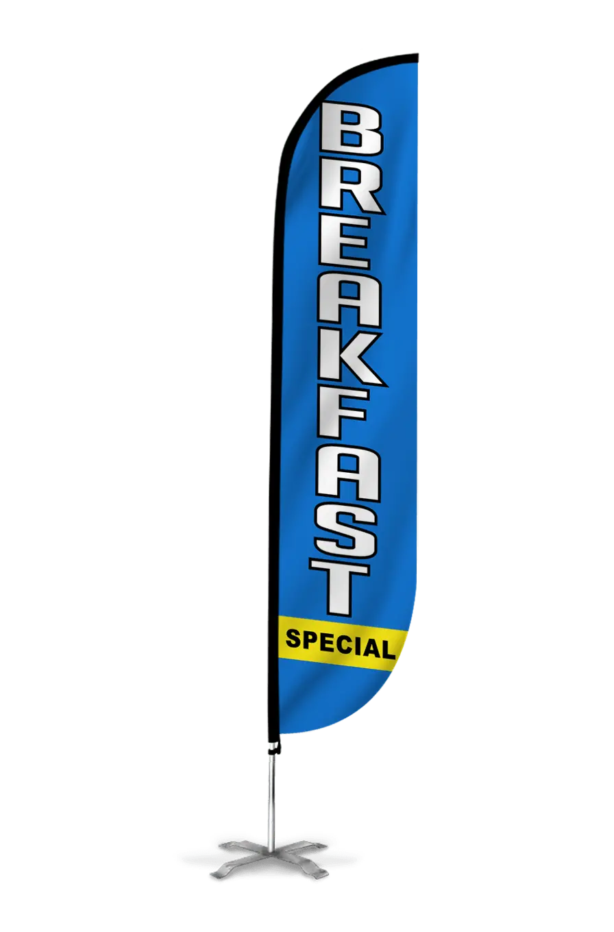 Breakfast Special Feather Flag 1