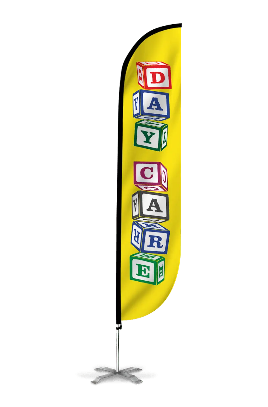Day Care Feather Flag Blocks 1