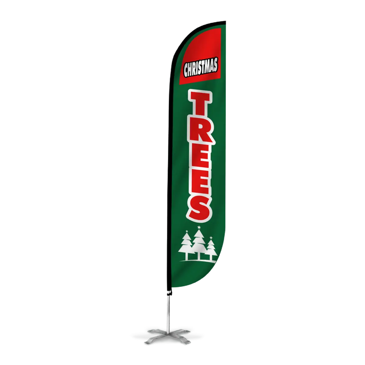 Christmas Trees Feather Flag 1