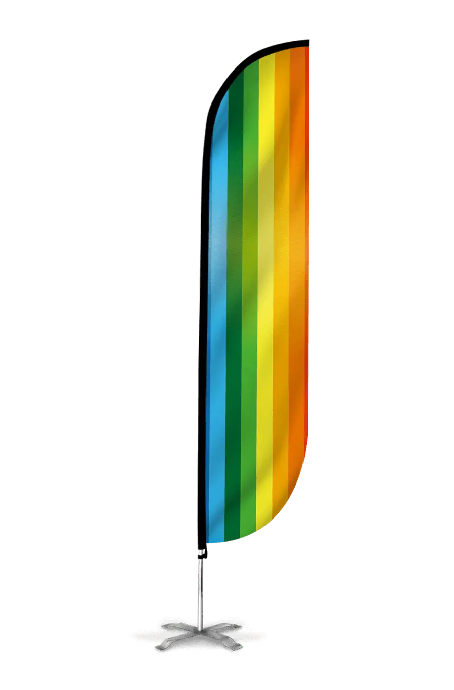 Rainbow Feather Flag 1