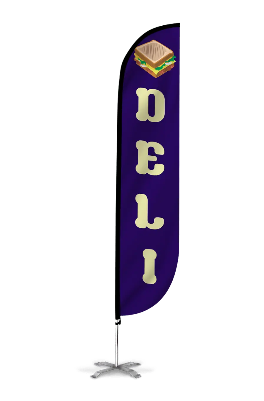Deli Feather Flag Blue 1