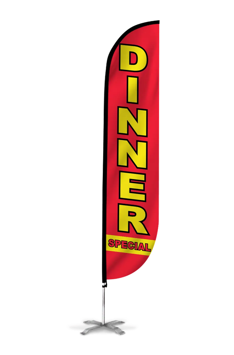 Dinner Special Feather Flag 1