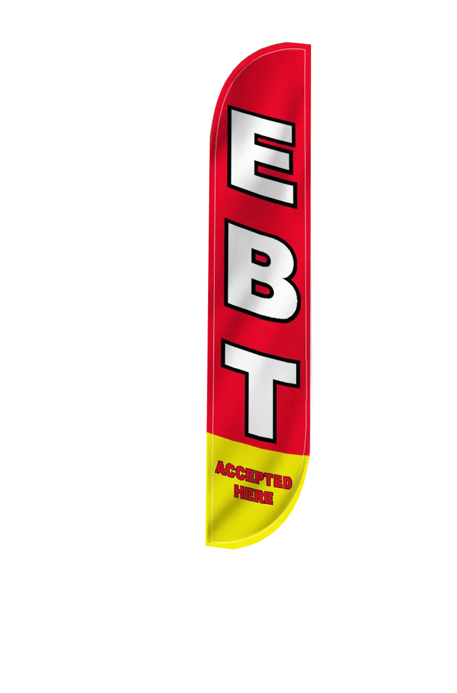 Ebt Accepted Here Feather Flag 2