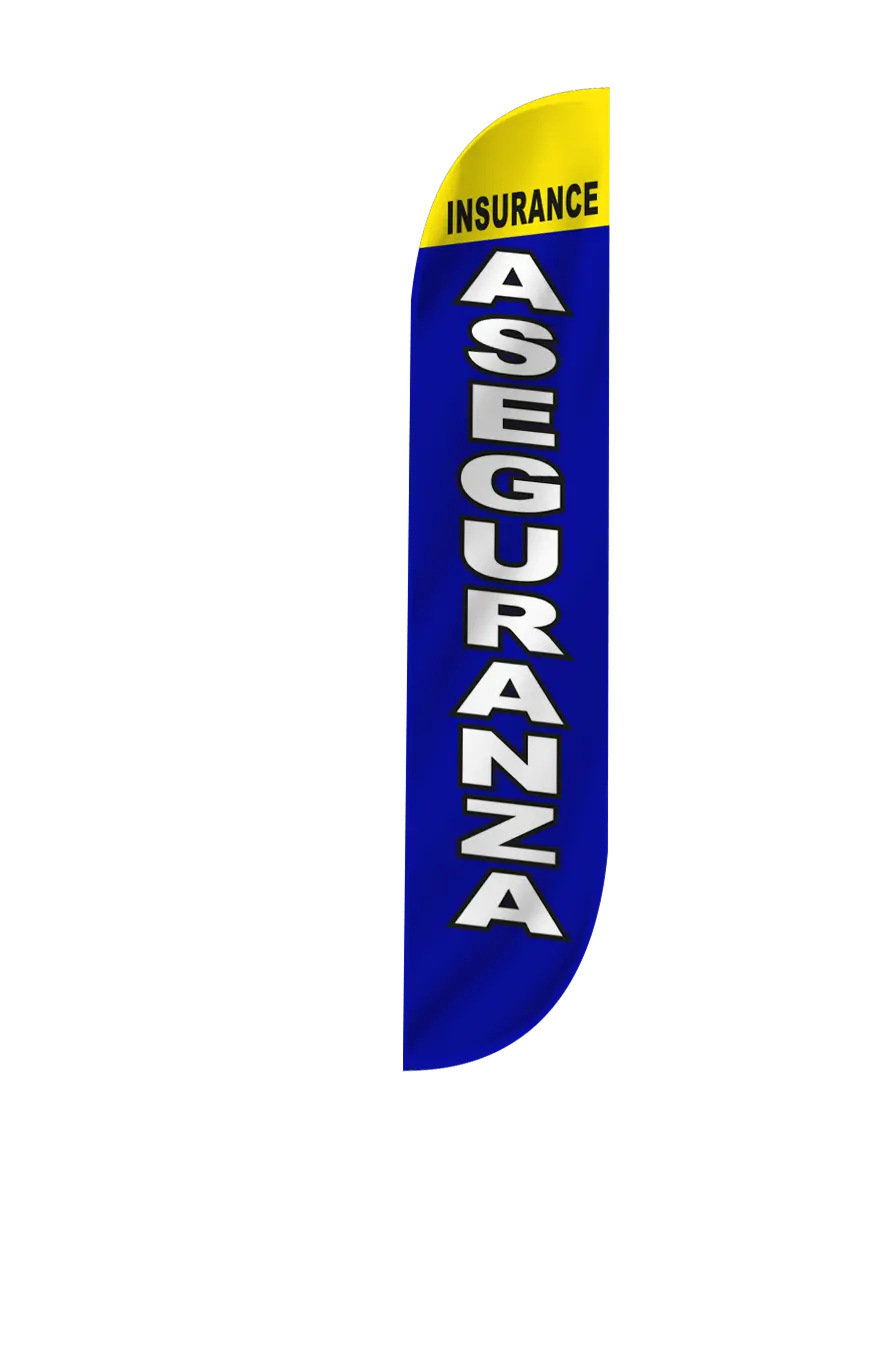 Insurance Aseguranza Feather Flag 2