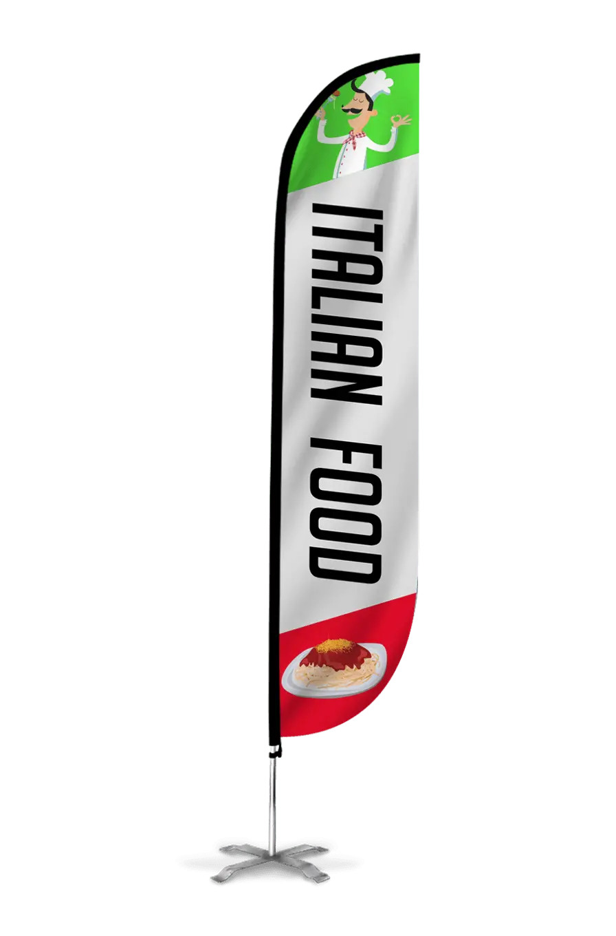 Italian Food Feather Flag 1