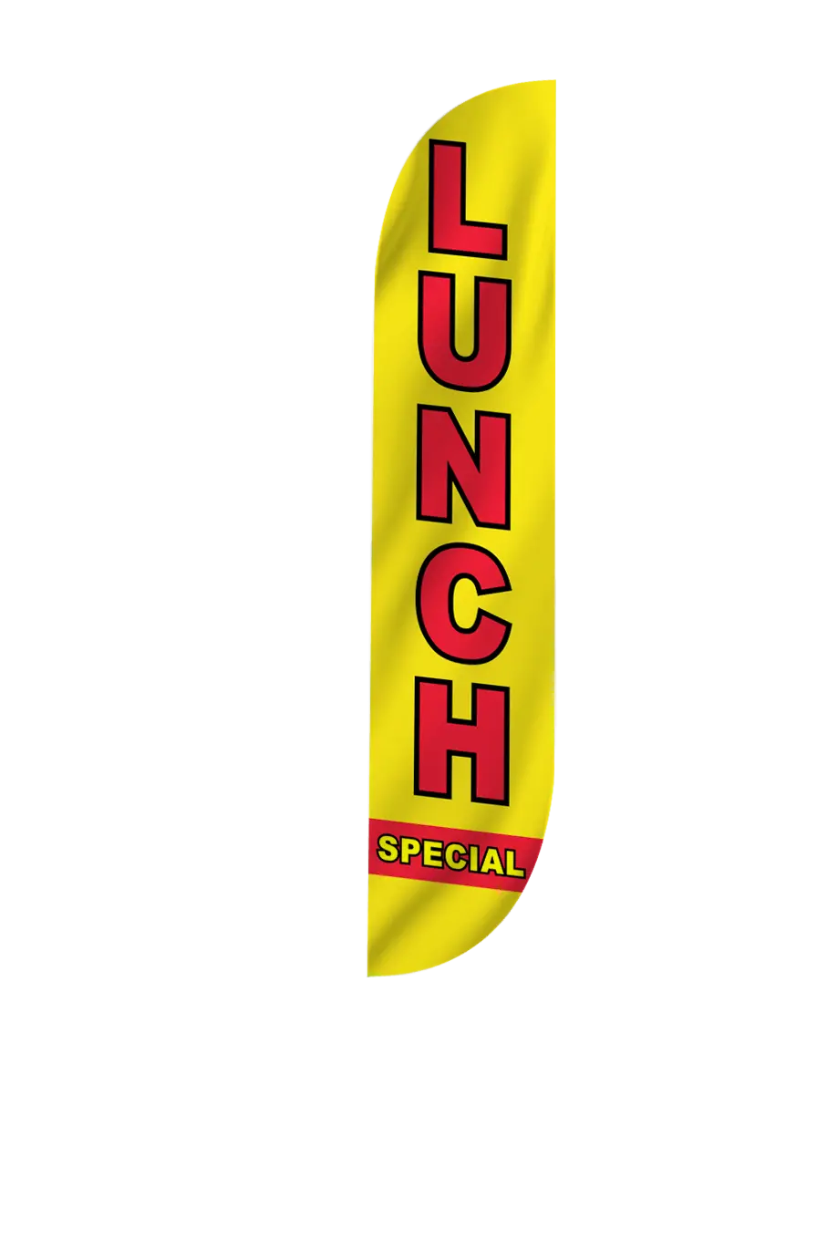 Lunch Special Feather Flag Yellow 2