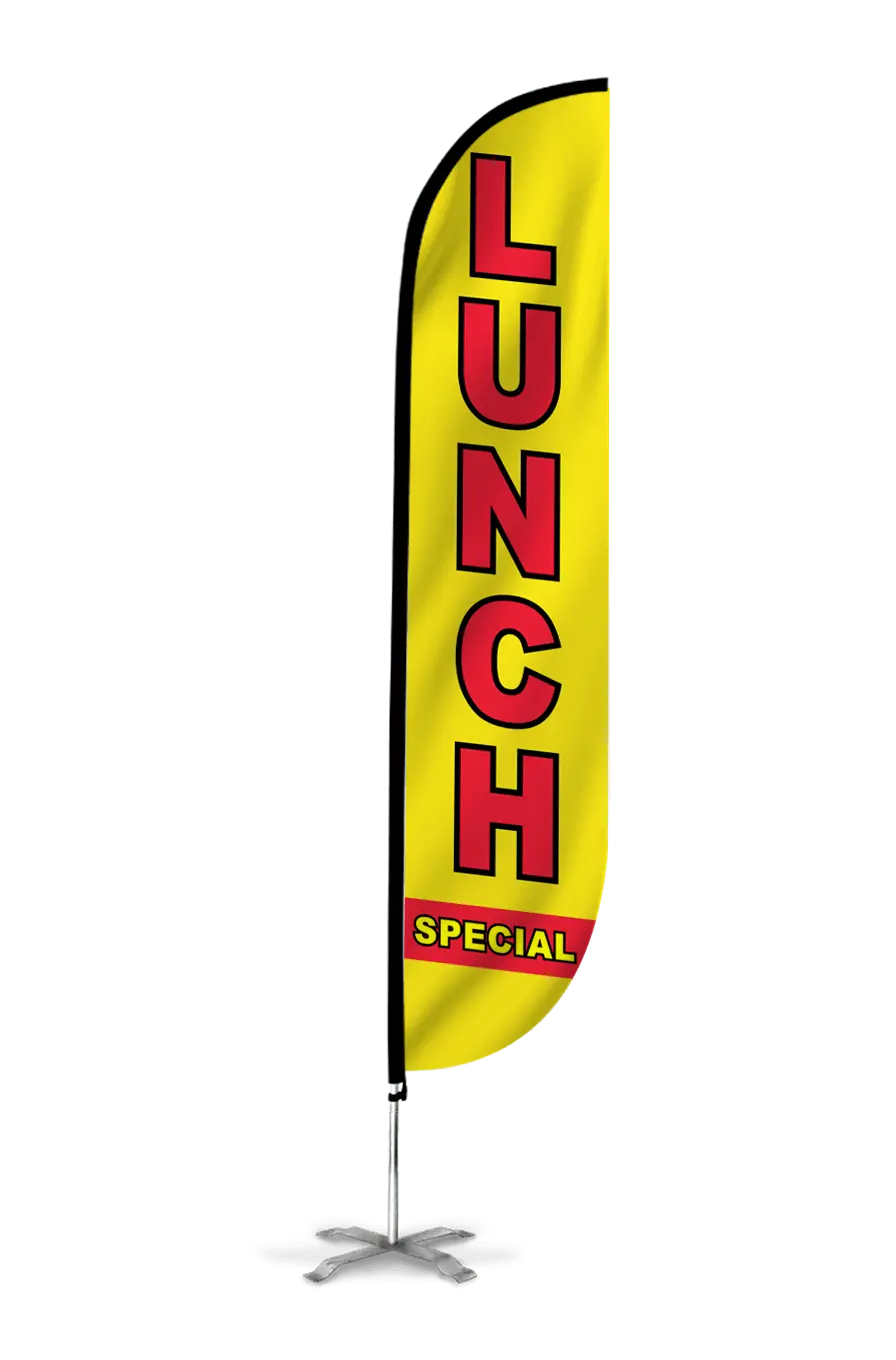 Lunch Special Feather Flag Yellow 1