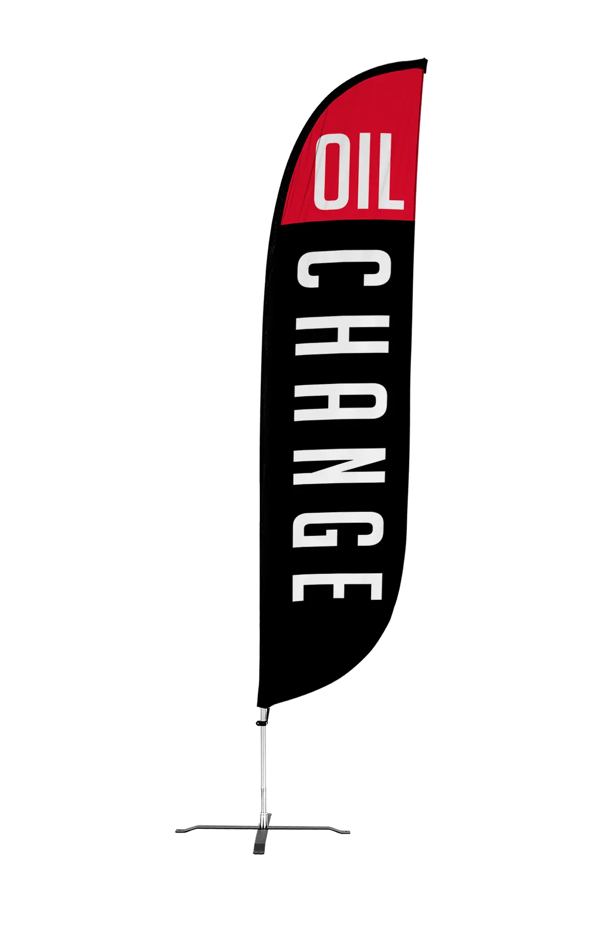 Oil Change Feather Flag - Black 12Ft 1