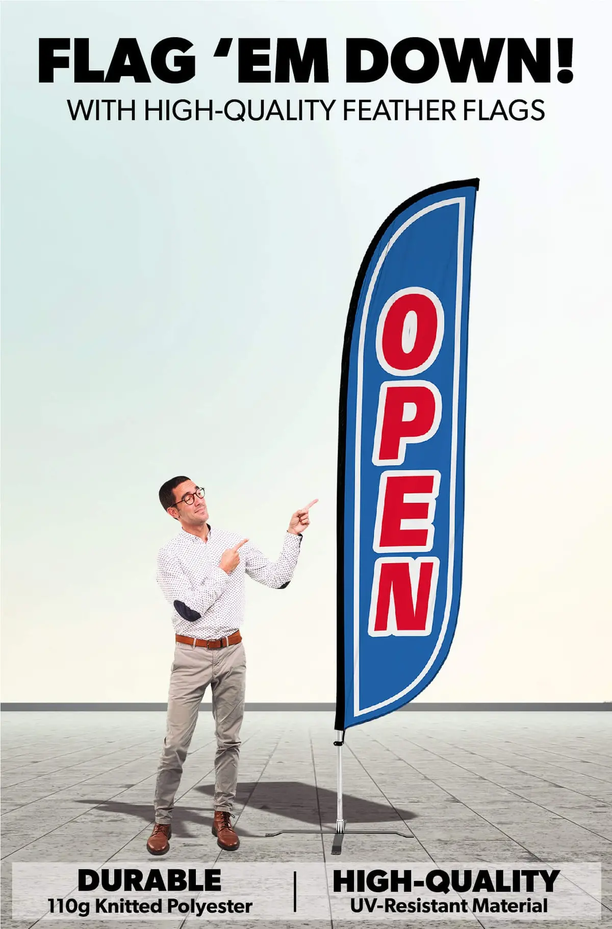 Open Feather Flag 2