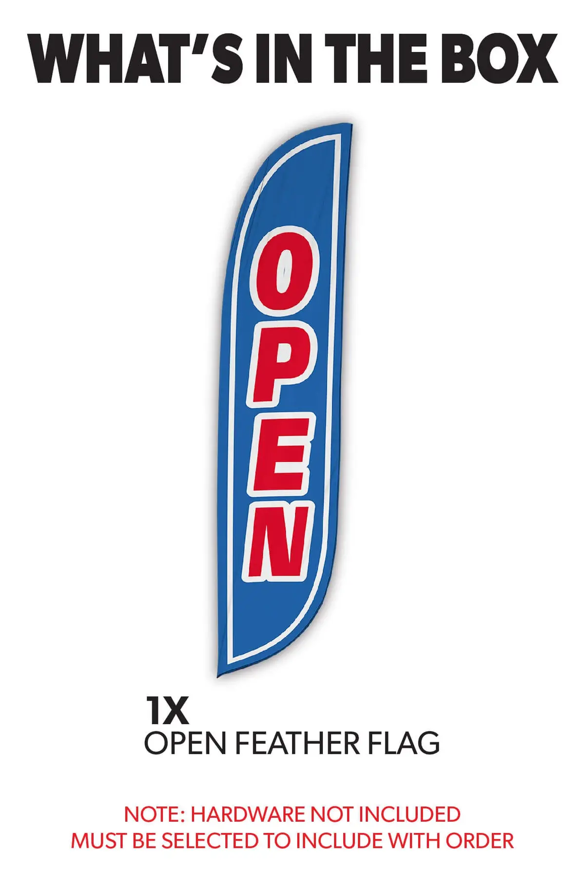 Open Feather Flag 4