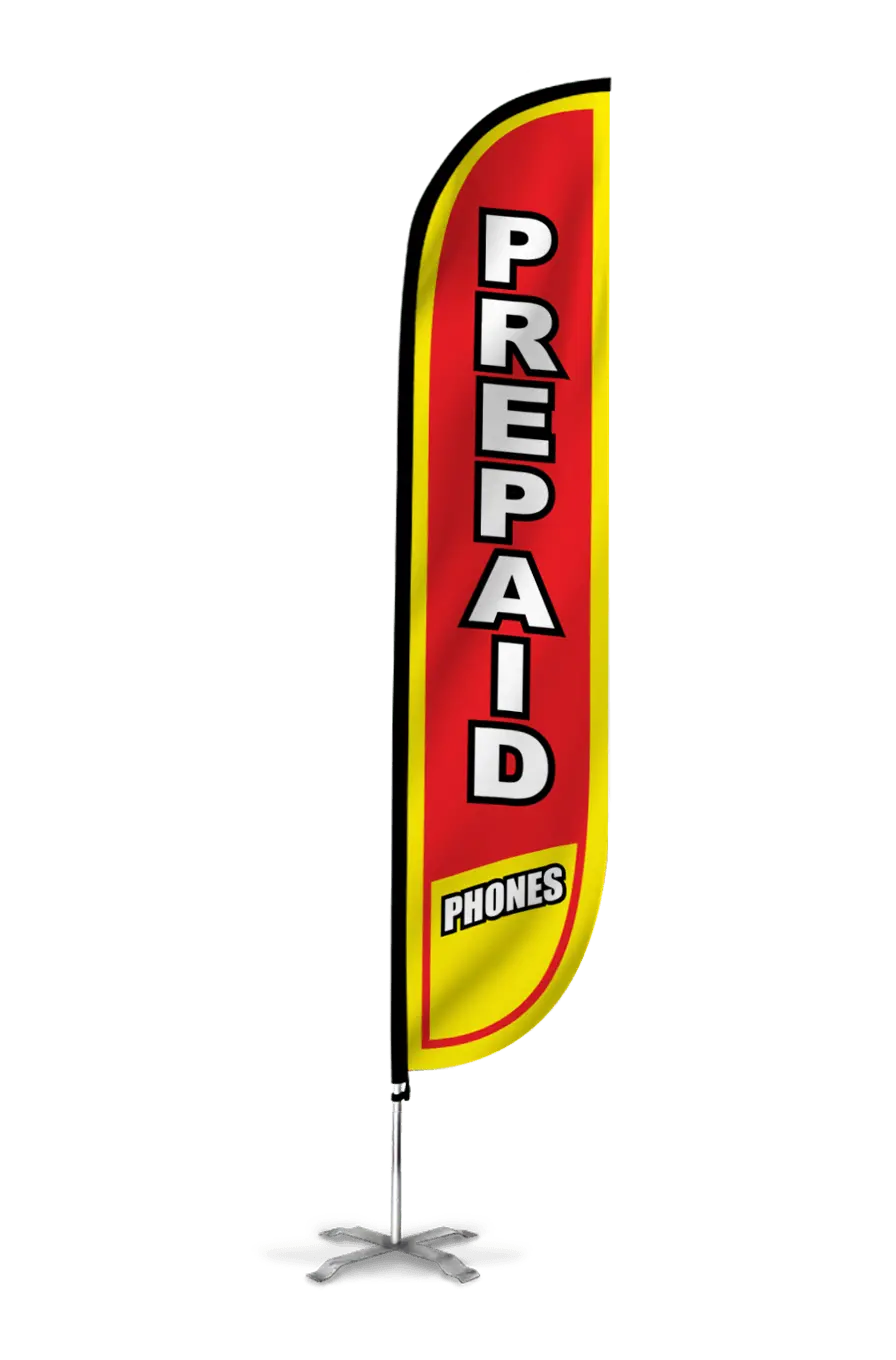 Prepaid Phones Feather Flag 1