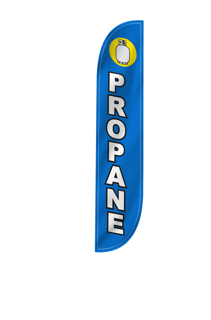 Propane Feather Flag Blue 2