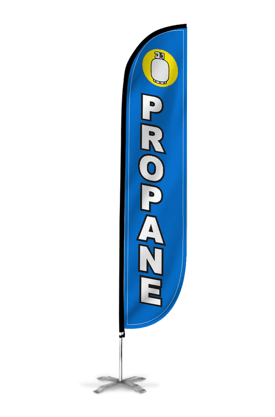 Propane Feather Flag Blue 1