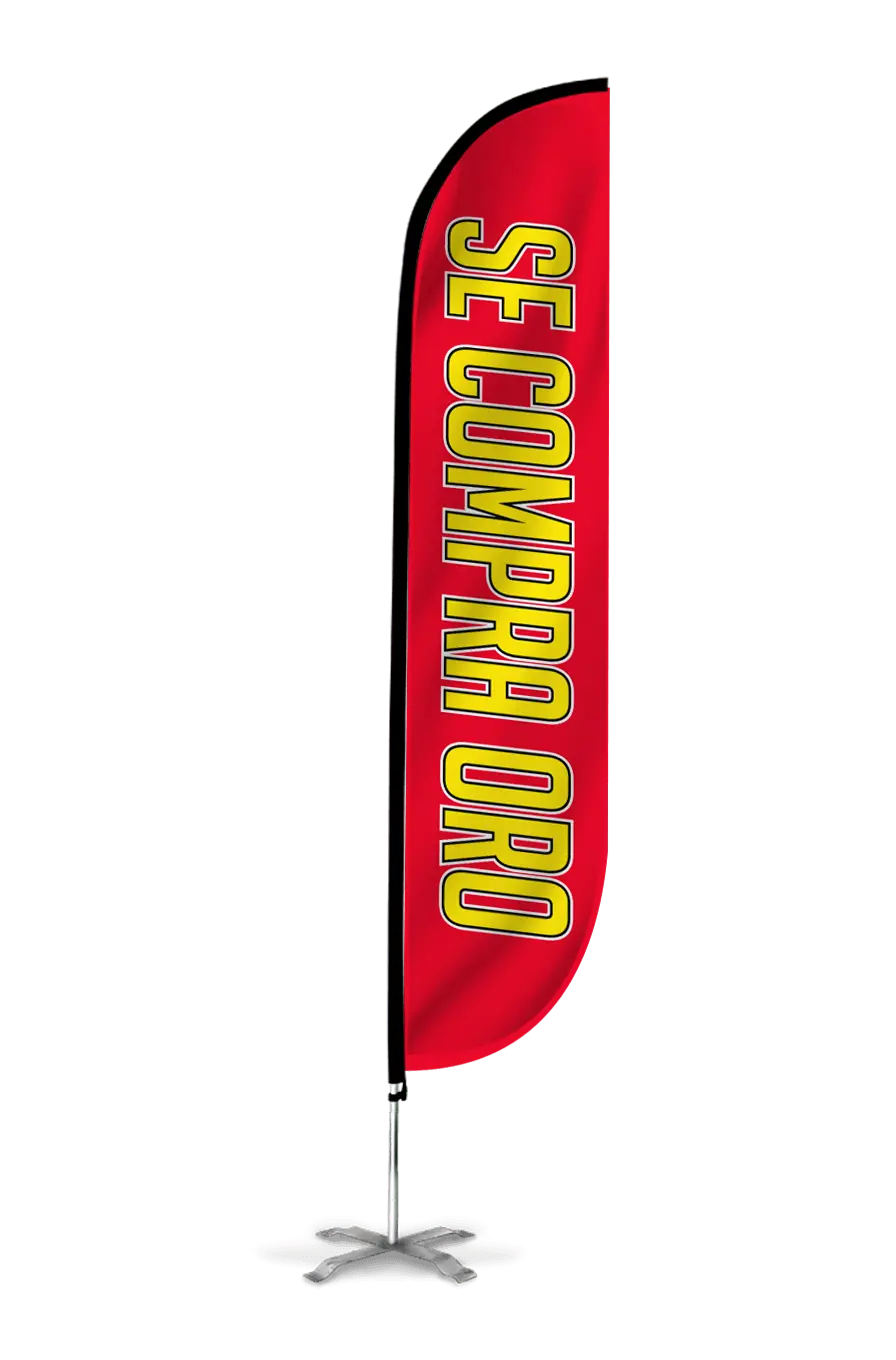 Se Compra Oro Feather Flag 1