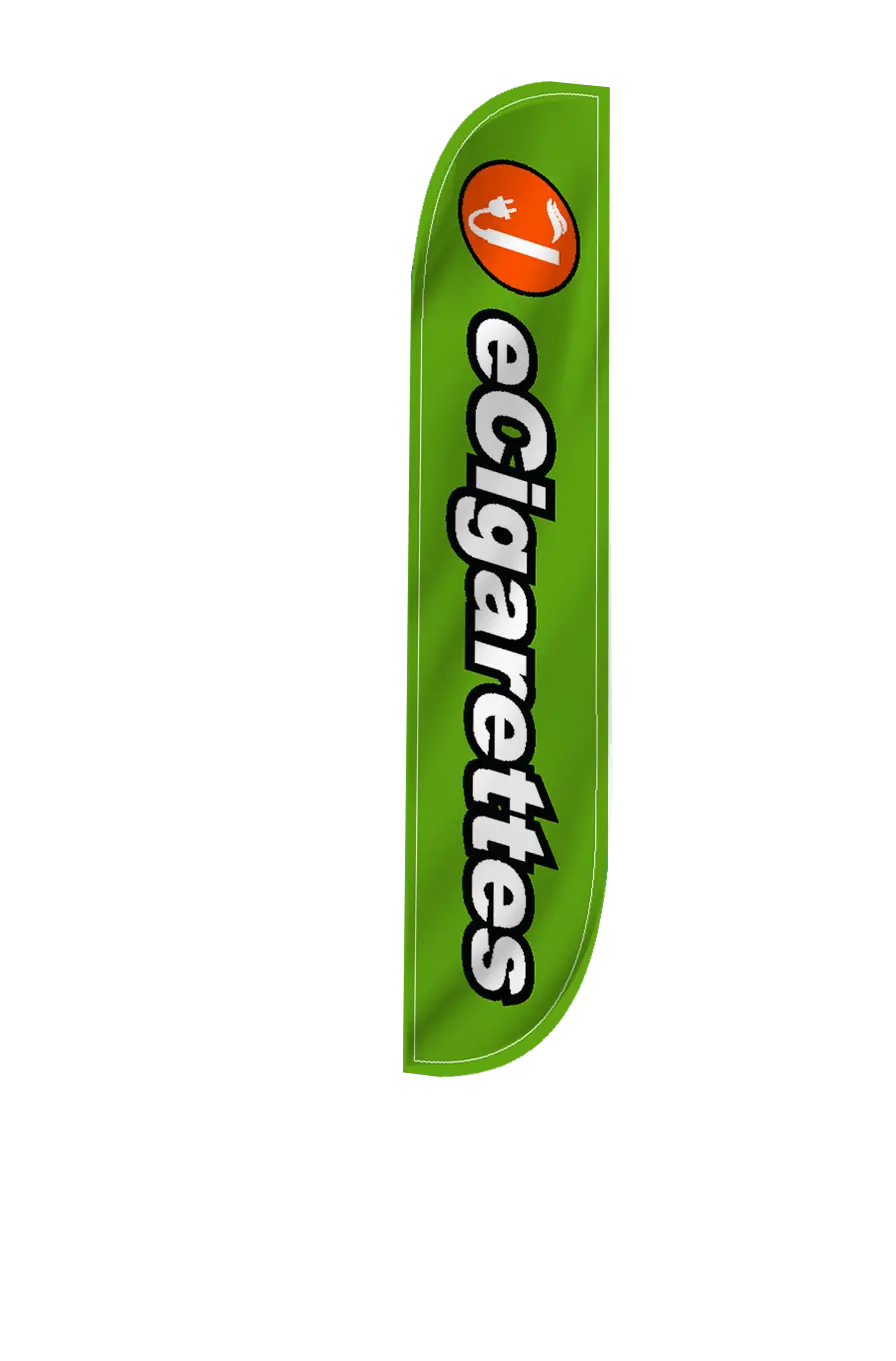 Ecigarettes Feather Flag Green 2