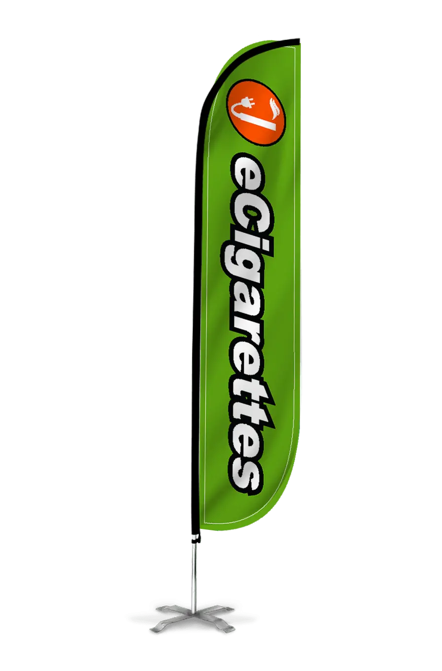 Ecigarettes Feather Flag Green 1