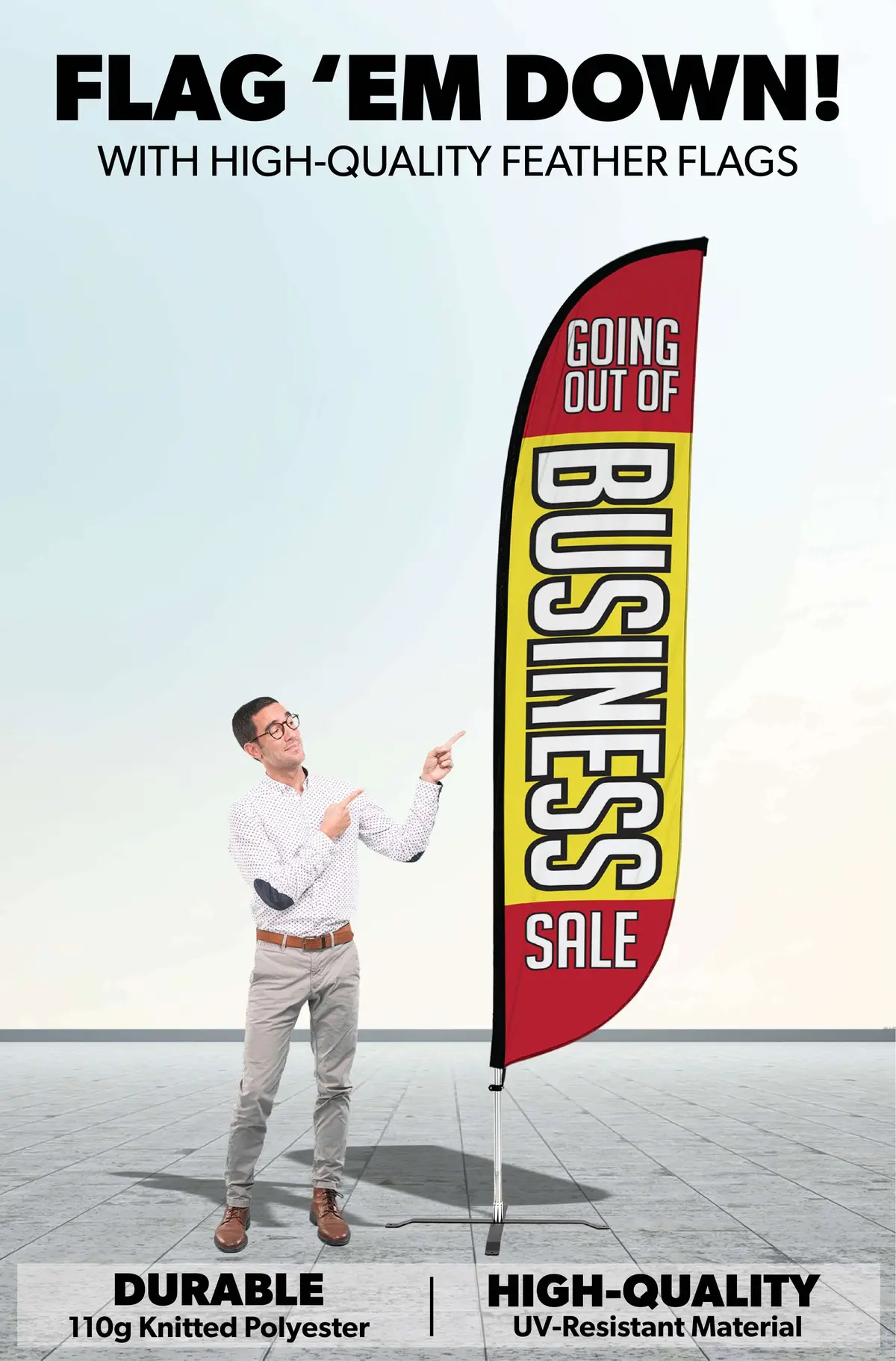 Going Out Of Business Sale Feather Flag 2