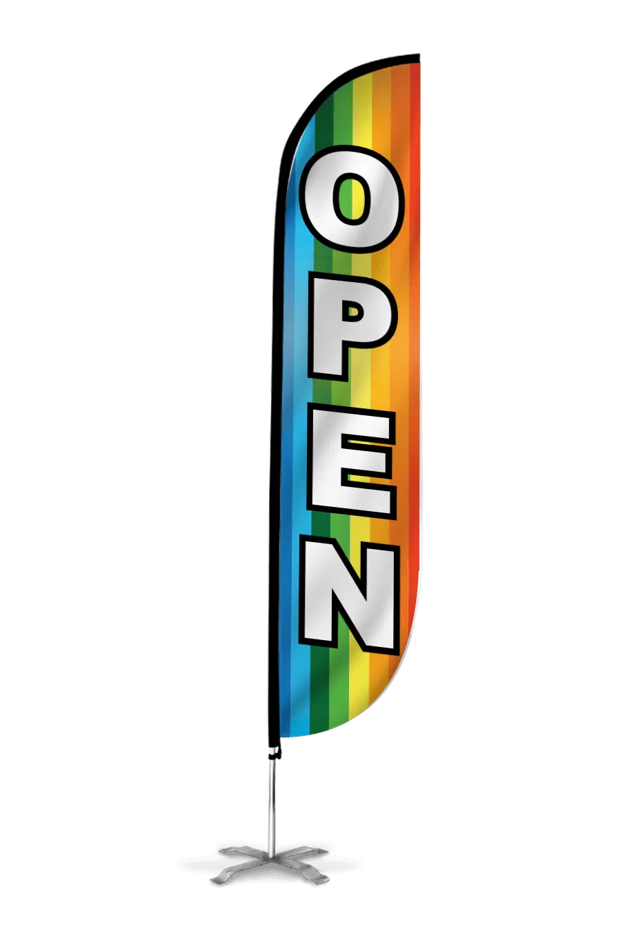 Open Feather Flag 5