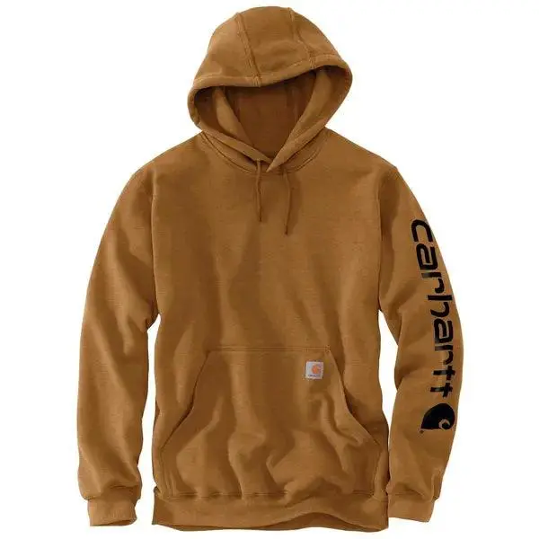 K288 Loose Fit Midweight Logo Sleeve Graphic Hoodie - Carhartt Brown 1
