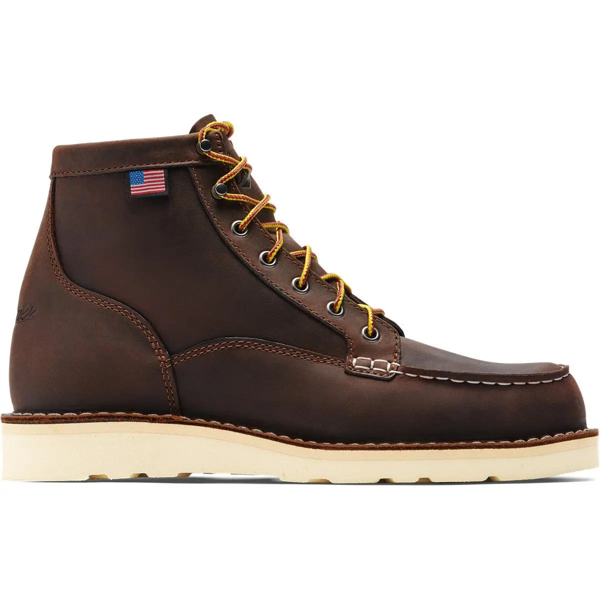 Men's 6" Bull Run Steel Toe Boots - Brown 1