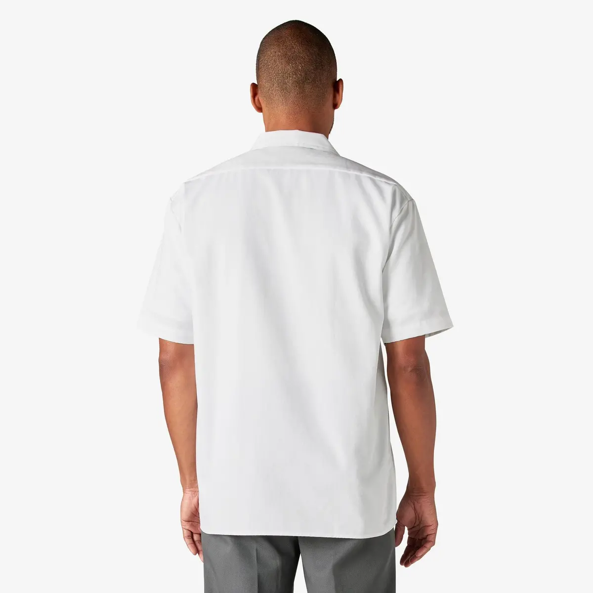 Short Sleeve Work Shirt, White 2
