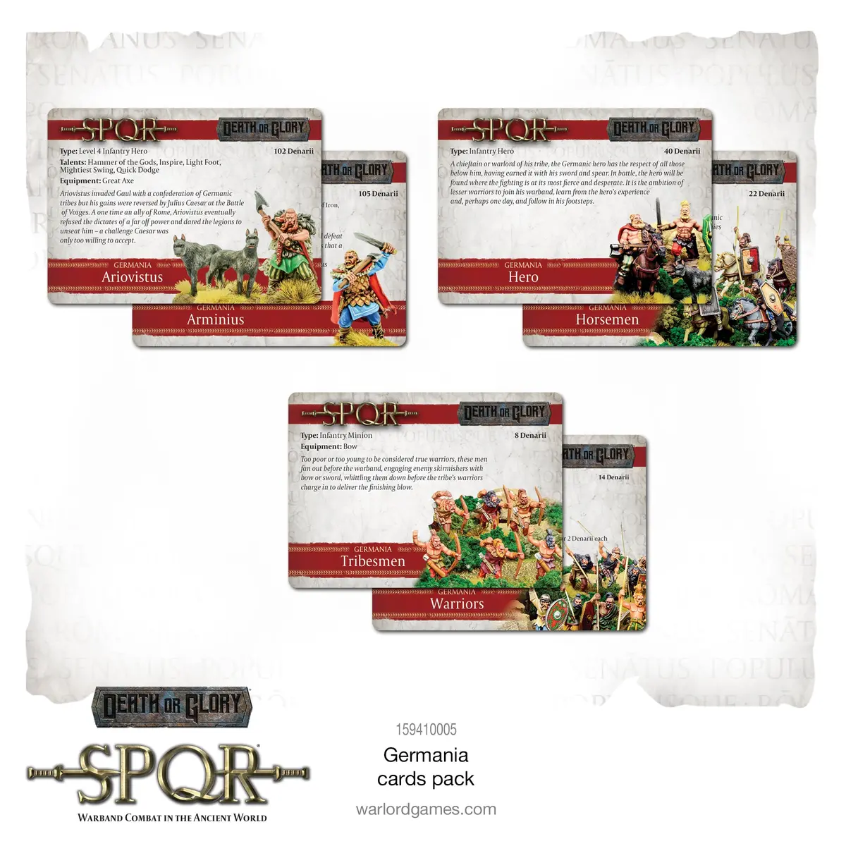 Death Or Glory: Spqr Germania Cards Pack 1