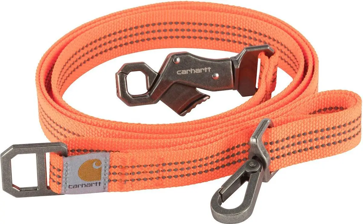 Nylon Duck Dog Leash - Orange 1