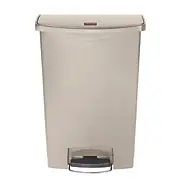 Rubbermaid Slim Jim® Resin Front Step Bin Beige 1