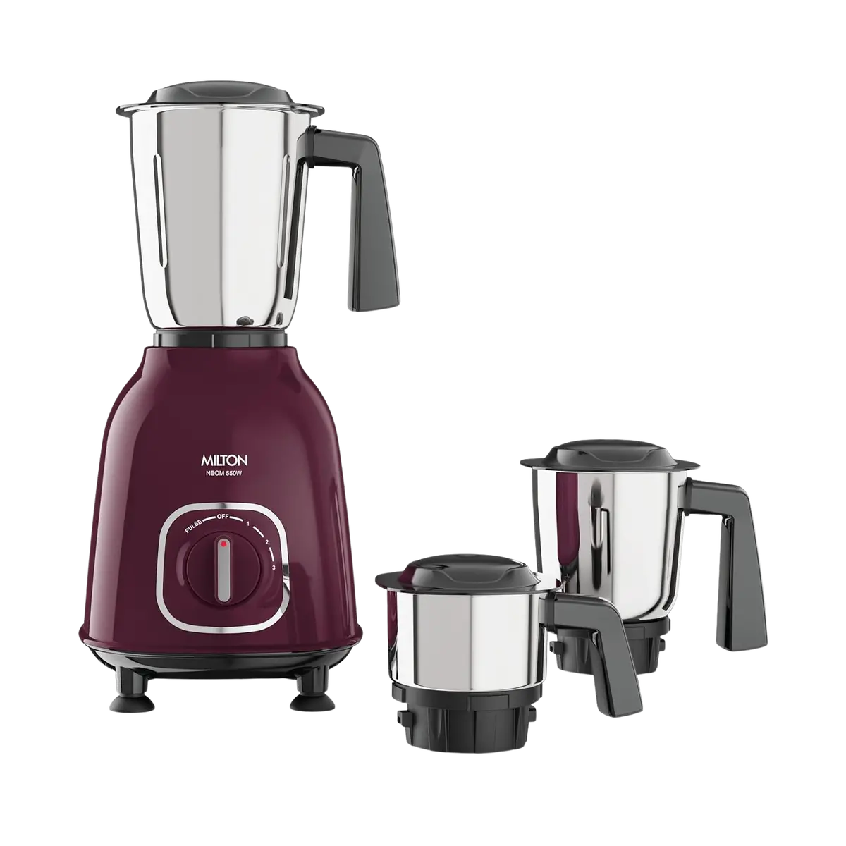 Milton Neom Mixer Grinder | 550 Watt | 3 Jar 1
