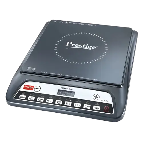 Prestige Pic 20 Neo Induction Cooktop 1600W | Indian Menu Options | Automatic Voltage Regulator | Timer With User Pre-Set 1