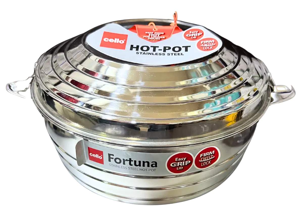 Cello Stainless Steel Fortuna Casserole Puf Insulated | Keeps Food Warm For Hours | 1