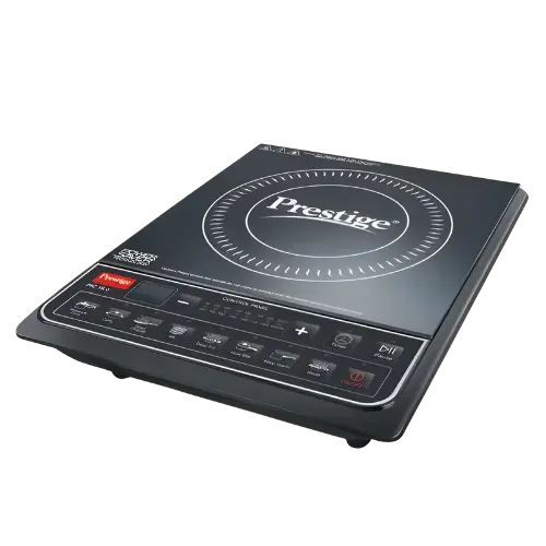 Prestige Pic 16.0 Plus 2000 Watts Induction Cooktop | 4Kv Surge Protection | 8 Preset Indian Menu Option With Timer | Soft Touch Button | Easy To Clean | Portable | Black |1Y Warranty | Bis 1