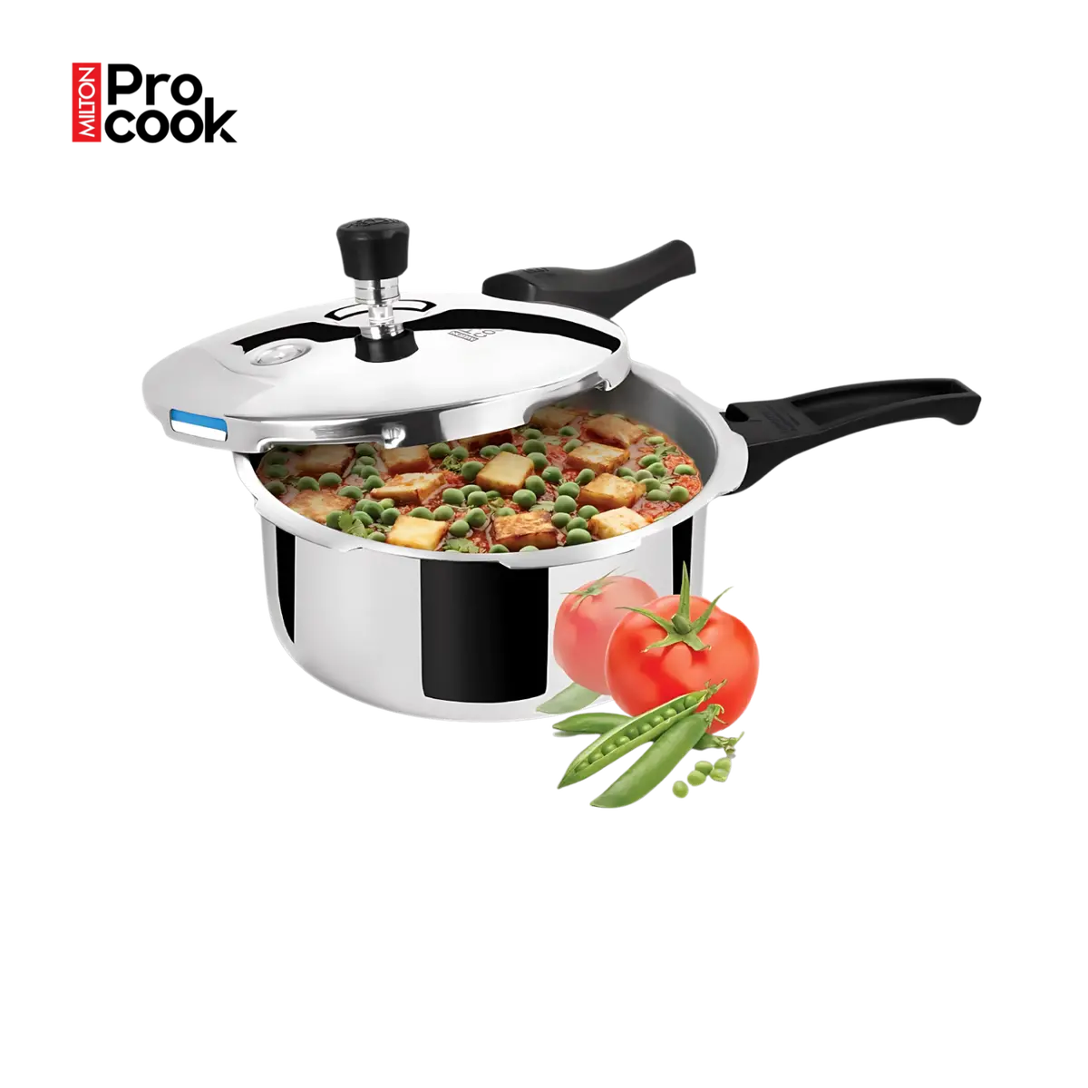 Milton Procook Triply Stainless Steel Pressure Cooker Outer Lid | Isi 1