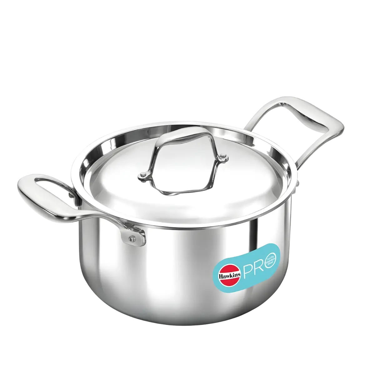 Hawkins 3 Litre Pro Triply Stainless Steel Milk Pan With Stainless Steel Lid, Milk Pot, Sauce Pan, Silver (Psmp30s) 1