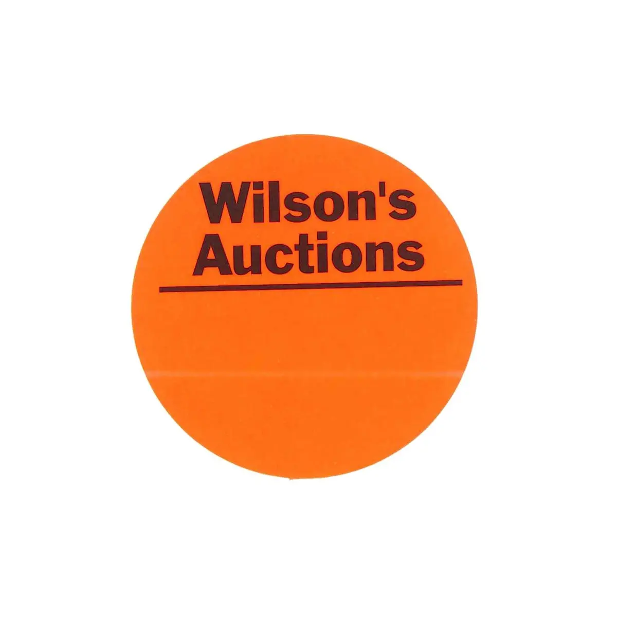 2-1/2" Custom Round Label (600 Labels) - Fluorescent Red 1