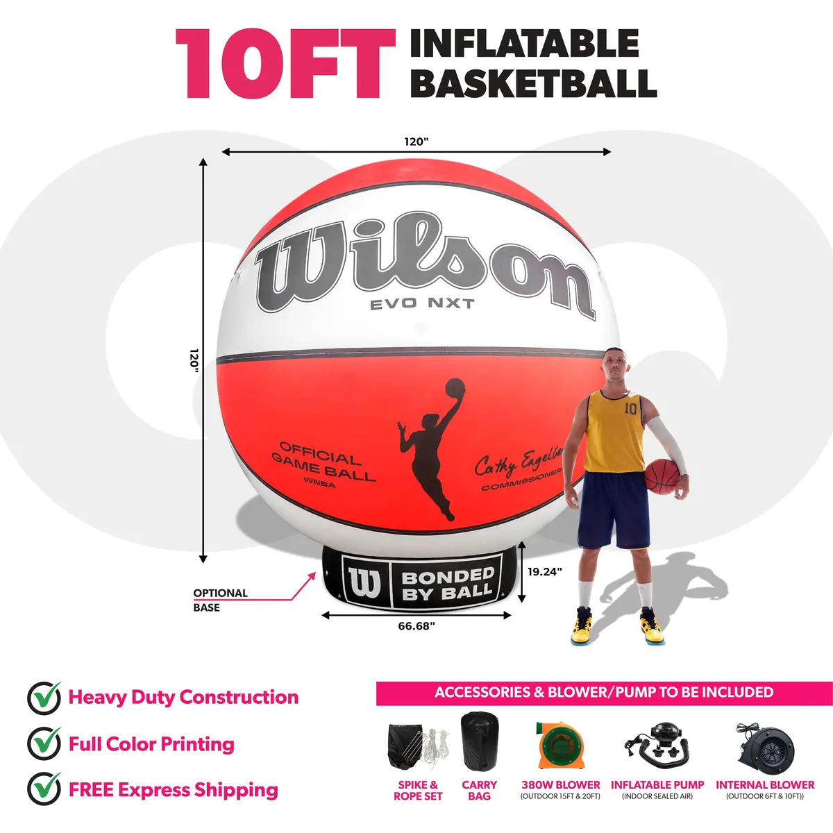 Custom Giant Inflatable Basketball 3