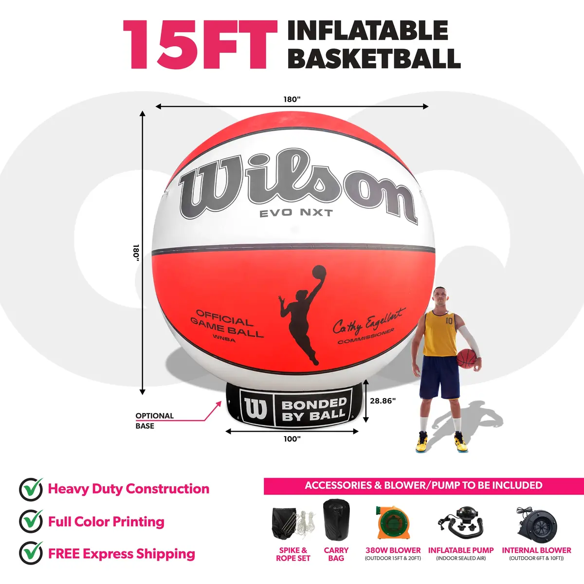 Custom Giant Inflatable Basketball 4