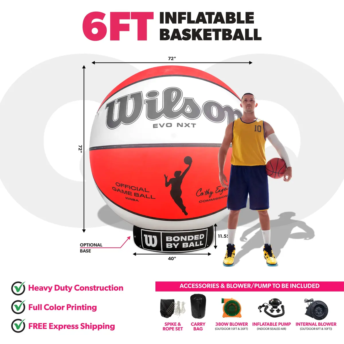 Custom Giant Inflatable Basketball 2