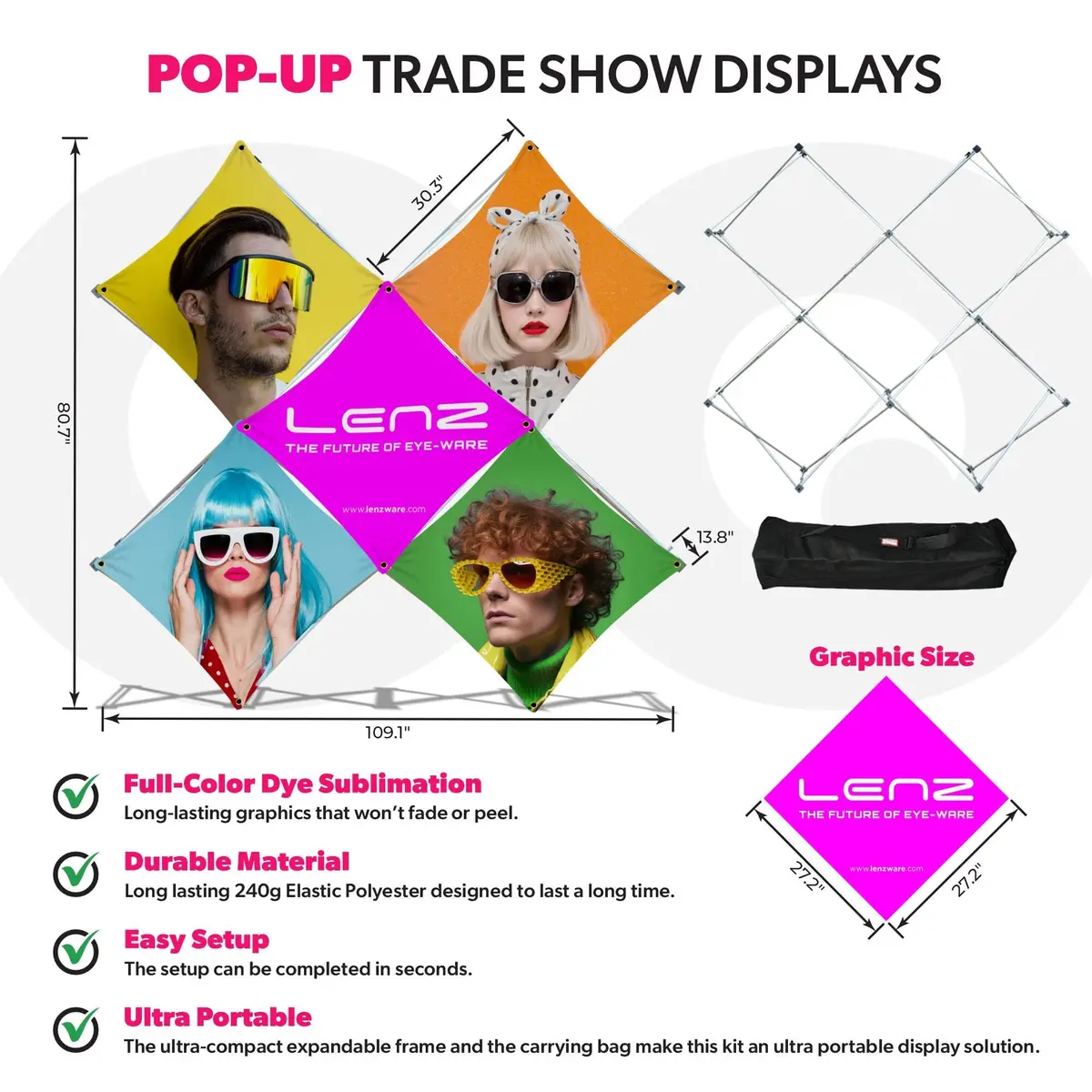 Custom Pop-Up Trade Show Display - (5 Panel) 2