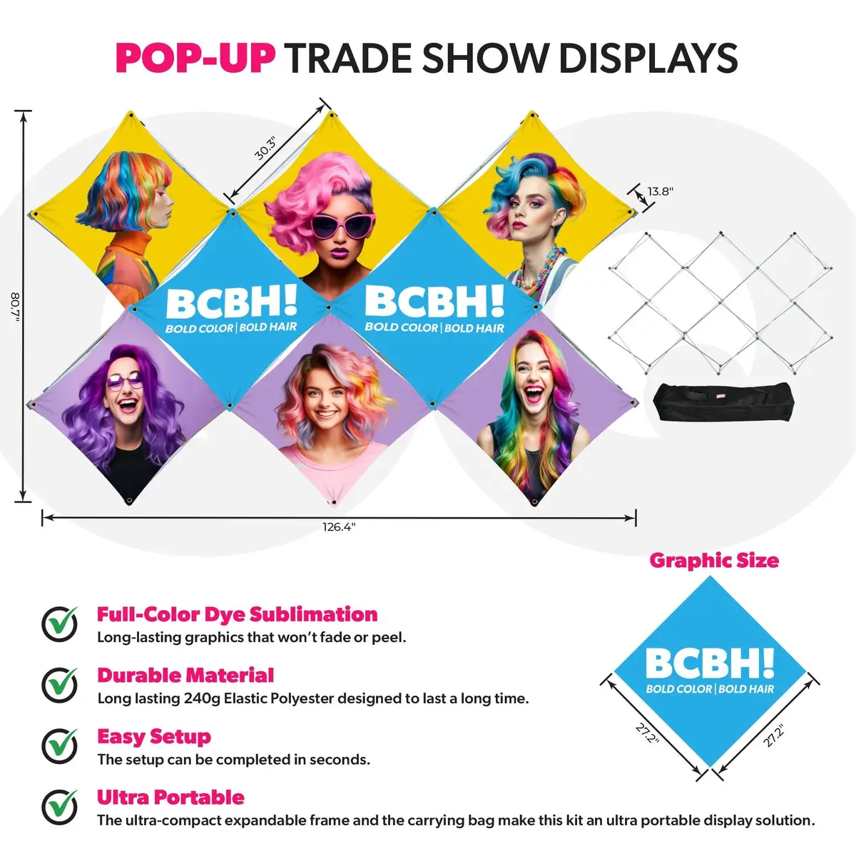 Custom Geometrix Pop-Up Trade Show Booth Display - (8 Panel) 2