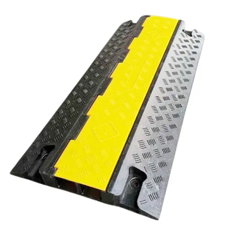 Heavy Duty 2-Channel Rubber Cable Protector Hose Ramp 1