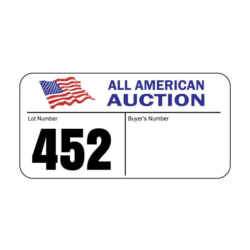 2" X 4" Custom White Label (500 Labels) - Full Color Print 1